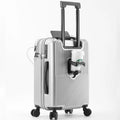 Wholesale Three-Piece ABS Travel Set Suitcase with Universal Large Capacity Spinner Caster Wheels Aluminum Frame for Men Women