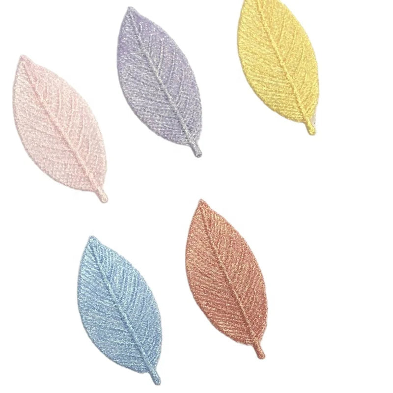 Embroidery Thread Tree Leaves Cloth Paste Clothing Accessories Shoes Materials DIY Jewelry Headdress Accessories Lace Patches