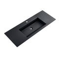 Bathroom Sink Stone Natural Acrylic Stone Scratch Resistance Matte Black Artificial Marble Basin