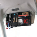Tactical MOLLE Visor Panel Vehicle Sun Visor Organizer with EDC Tool Pouches & CD Storage Universal Fit for Trucks/Cars