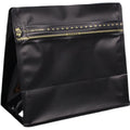 100g 150g Matt Black Flat Bottom Coffee Bag with PE Plastic Square Bottom Moisture Proof Printing Surface Handling
