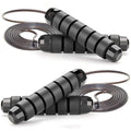 Lightweight PVC Jump Rope with Custom Logo Foam Handle Adjustable Heavy Duty Speed Weighted Steel Wire MegaBDM