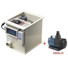 QihangRAS Wholesale Small Aquaculture Fish Pond Filters 5 M3/h Koi Pond Filters with Pump Home Use Small Mini Rotary Drum Filter