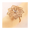 Direct Supply Copper Napkin Rings Elegant Flower Buckle Design