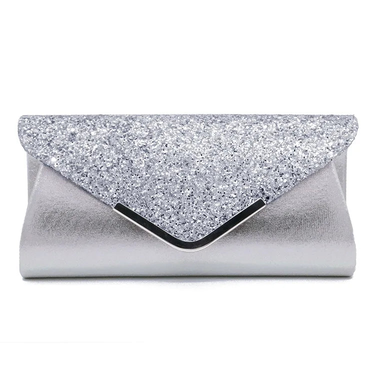 Bling Bling Women's Evening Clutch Bags PU & Sequins Material 25x5x12cm Party Purses