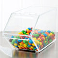 Unique Pure Bulk Plastic Food Dispenser Made of Acrylic. Stackable Candy Box.