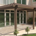 Wpc Pavilion Wooden Composite Uv Resistance Pergola for Garden Anti Water Decorative Gazebo for Exterior Kiosque Design Shelter