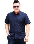 Summer Thin Short-sleeved Shirt Loose Breathable Men's Cotton Plus Size Shirt