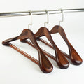 Factory Directly Supply Wooden Cloth Hanger Luxury Red Wood Hanger MegaBDM