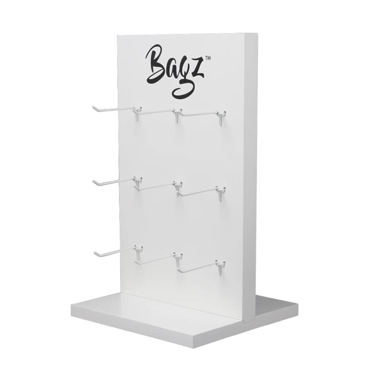 Wholesale Custom Logo Printing Wood Modern Portable Rotating Display Stands Shelf Trays for Electronic Items