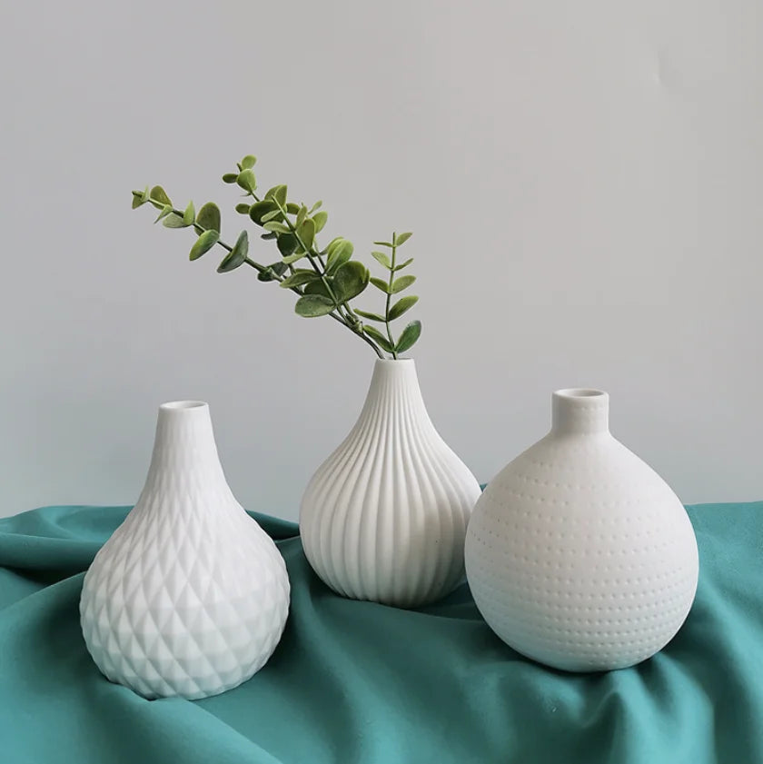 Modern Minimalist Home Furnishing Living Room Ceramic Vase Flower Arrangement Ornaments Handicrafts Ceramic Vase