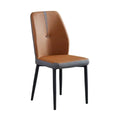 Modern Home Dining Chairs with Leather Upholstery and Metal Legs Factory-Made Convertible Furniture for Home Use