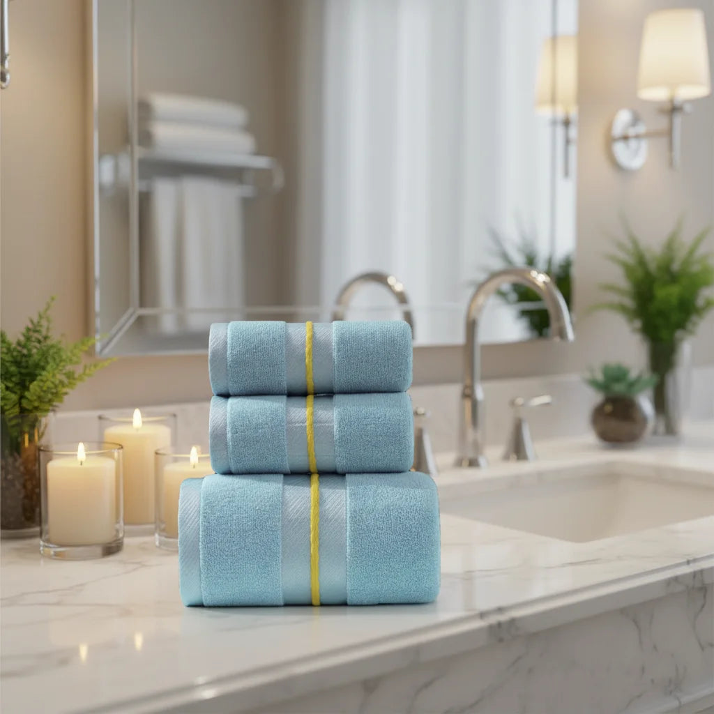 Soft Absorbent Quick-Dry Cotton Bath Towels Child-Proof Design for Home Hotel Spa & Gym Use