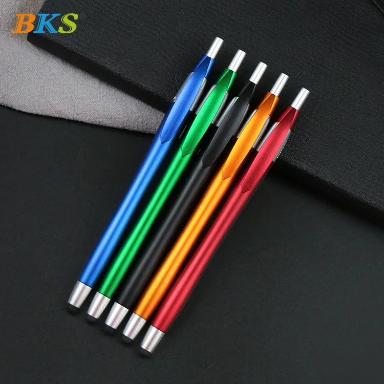 Custom Logo 1.0mm Plastic Gel Ballpoint Pens for Office Use Option