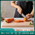Eco-friendly Kitchen Large Size Rectangle Beech Wood Chopping Board for Cutting Vegetables Meat Fruits
