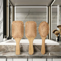 Wooden Factory Hair Brush Massage Comb Custom Logo Hair Combs Bamboo Brush Hair with Wood BSCI for Home Salon Promotion Travel
