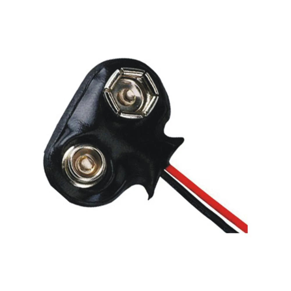 Factory direct sales Black Housing 9V Plastic Wire Lead Battery Snap Clip Connector
