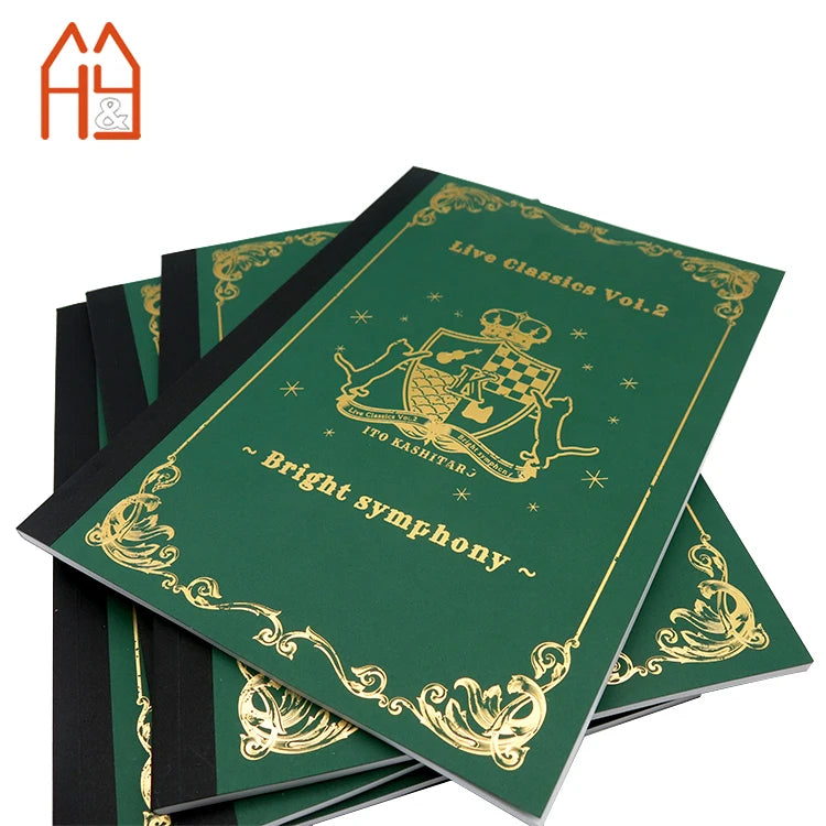 Custom A4 Hardcover Notebook with Gold Foil Stamping Promotional Journal Bulk Discounts