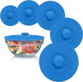 BPA-Free Food Grade Silicone Bowl Lids Microwavable Reusable Suction Seal Covers for Bowls Pots Cups Cookware Parts
