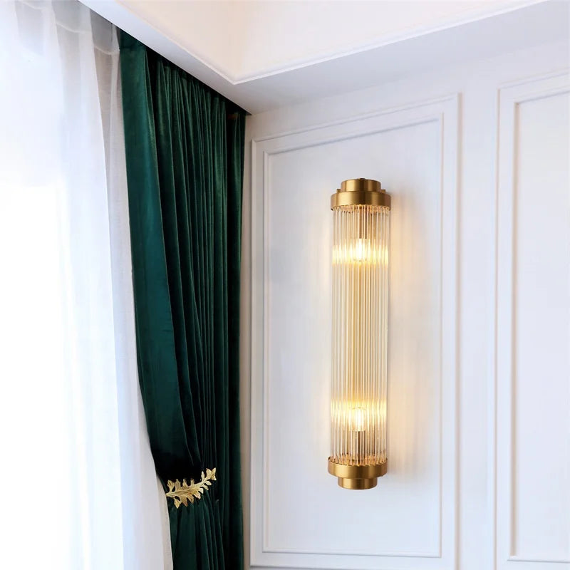 Modern Nordic Minimalist Living Room Corridor Fashion Decorative Crystal Wall Lamp