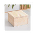 Small Mini square Wedding Unfinished Perfume Packing Box Pine Packaging  Wooden Gift Box with Sliding Lid