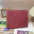 Fashion Custom Cosmetic Bag Corduroy Velvet Personalized Makeup Pouches Bags Travel Toiletry Organizer