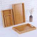 JUNJI Breakfast Server Mango Wooden Tray With Handles Multi Functional Usage High Grade Quality Sweet or Food