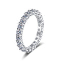 Melynn Wholesale Level D Full Moissanite 2.2ct Iced Out Ring Moissanite Ring 925 Sterling Silver Moissanite Ring for Women