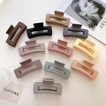 10.5cm Frosted Large Shark Clip Hairs Women Cheap square Matte Large Hair Claw Clips