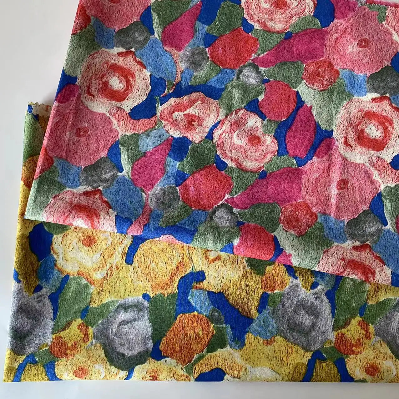 100gsm 40sX40s Floral Oil Printing Stylish 100% Cotton Poplin Fabric for Clothing
