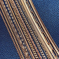 Waterproof Custom Hip Hop Miami Cuban Curb Link Mens Chain PVD 18k Gold Rope Figaro Link Chain Necklace Paperclip Link Necklace