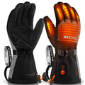 Wasoto 7.4V Lithium USB Rechargeable Battery Heated Ski Gloves for Men and Women Winter Outdoor Thermal Warm Heating Gloves