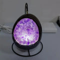 Natural Amethyst Geode Lamp Dinosaur Egg USB Interface Citrine Dinosaur Egg Crystal Lamp