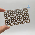 Stainless Steel Laser Cutout Metal Business Cards