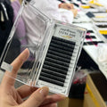 Wholesale Korean Pbt Matte Dark Black Volume Lash Supplies 0.03 0.05 Individual Cashmere Lash Extensions Eyelash Extensions