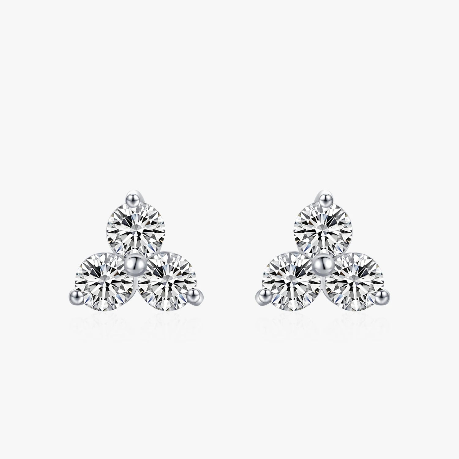 Ailmay Genuine 925 Sterling Silver AAAAA CZ Earrings for Women Classic Luxury Wedding Accessories Jewelry GIFT