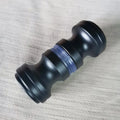 Toilet Cubicle Hardware Accessories Heavy Duty Antirust Glass Door Knob Stainless Steel 304SS Black Glass Solid Door Handles