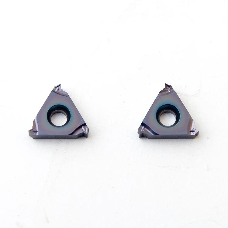Fengyi 16NR2.00ISO-M Pressed Tungsten Carbide Lathe Tool Insert TIN/TIAIN Coated Threading Turning Medium High Speed OEM 10pcs