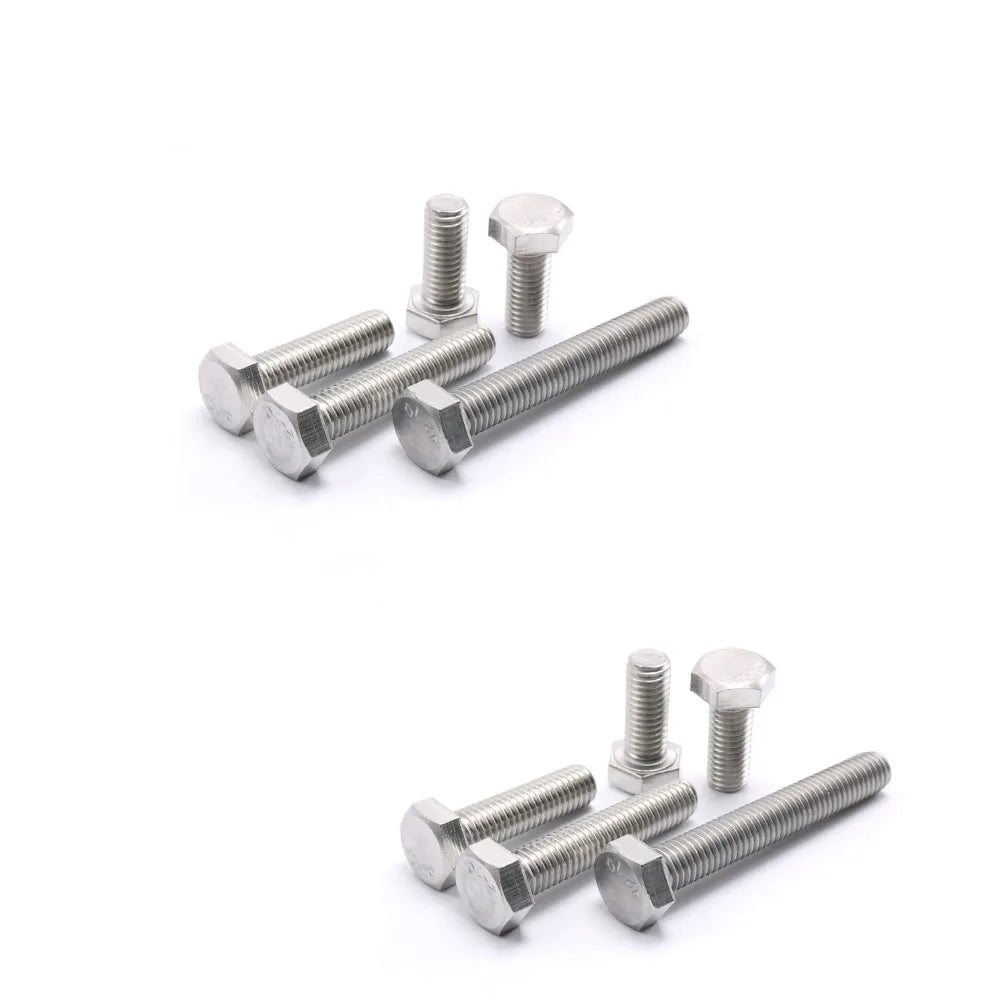OEM 304 Stainless Steel Full Thread Hex Bolt 1/4-20 1/2-13 Plain Finish Hex Head Tap Bolt