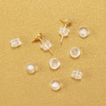 Not Allergic Earrings Back Stopper Silica Gel Silicone Transparent Soft Ear Plug Korean Fashion White Transparent Back Earrings