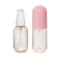 Manufacturer Direct Sale 40ml 60ml Capsule Spray Emulsion Bottle Macaron Double Color PET Fine Mist Divided Travel Set Bottle