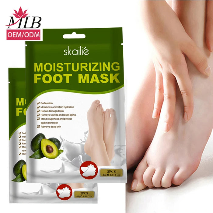 Foot Care at Home Cosmetic Whitening Repair Collagen Foot Socks Spa Gel Sock Moisturizing Jelly Foot Mask