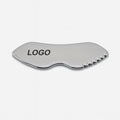 Custom Logo 304 Stainless Steel Guasha Body Massage 10.5*4cm Metal Gua Sha Facial Tool Scraping Massage Tool