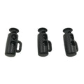 Wholesale Black Cord Lock Plastic Stopper Cord End Toggle Clip Buckle for Paracord Shoelace Sportswear Rain Clothing Rope Parts