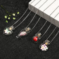 Popular Murano Glass Vial Stainless Steel Essential Oil Perfume Bottle Necklace for Women