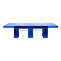 Acrylic Klein Blue Conference Table Modern Designer 6 Seater Rectangular Dining Tables MegaBDM