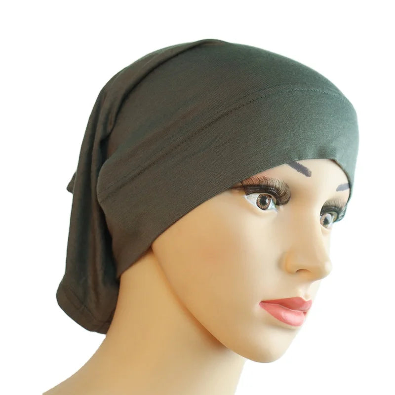 40colors Classic Jersey Undercap Free Size Innercap for Muslim Women Inner Stretchy Clothes Wholesale