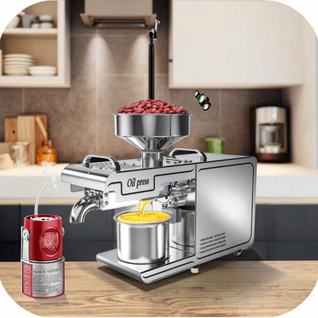 Automatic Screw Oil Press Expeller Machine for Small Business Nut Seed Oil Extraction Efficient