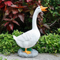 Life Size Resin Goose Figurine-Hand-Painted Fashion Design for Gardens Patios & Yards