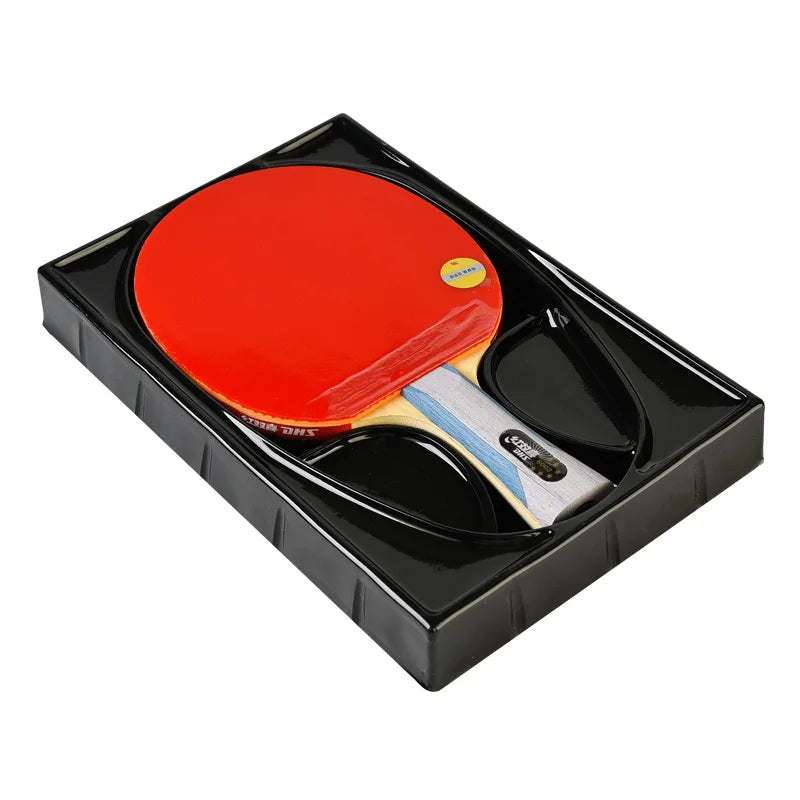 DHS 6-star Table Tennis Racket Long Rubber Professional Straight Horizontal Ping Pong Racket Table Tennis Bat